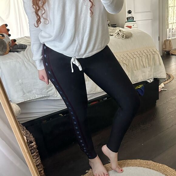 Ultracor Women’s Small Black Star Athletic Workout Leggings - Picture 4 of 8